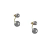 Satomi Kawakita - Grey Pearl Sisters Earrings